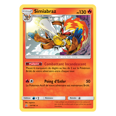 Découvrez Simiabraz, carte Holographique rare de la série Ultra-Prisme