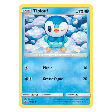 Découvrez Tiplouf, carte Commune de la série Ultra-Prisme