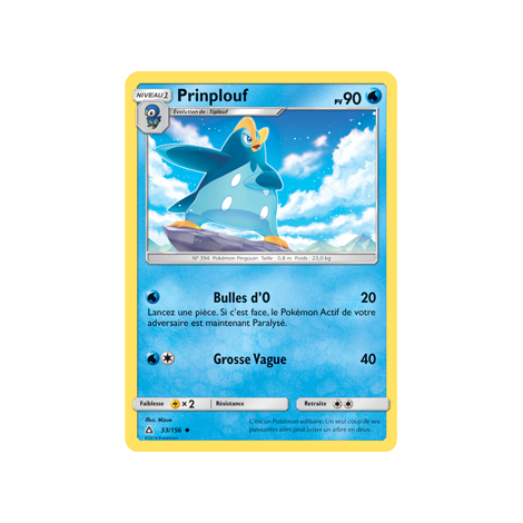 Carte Prinplouf - Peu commune de Pokémon Ultra-Prisme 33/156