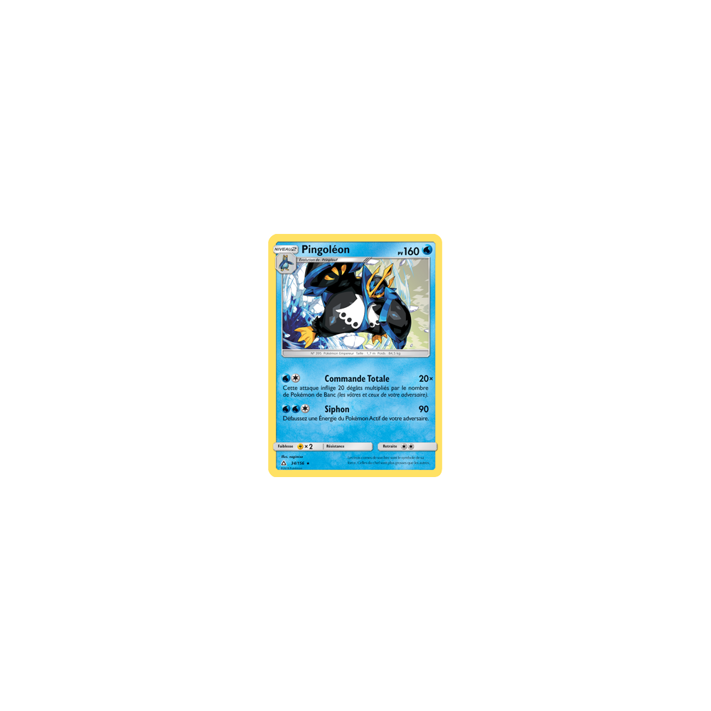 Pingoléon 34/156 : Joyau Rare de l'extension Pokémon Ultra-Prisme