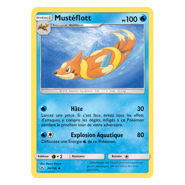 Carte Mustéflott - Peu commune de Pokémon Ultra-Prisme 36/156