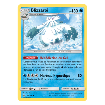 Découvrez Blizzaroi, carte Rare de la série Ultra-Prisme