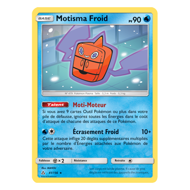 Motisma Froid 41/156 : Joyau Rare de l'extension Pokémon Ultra-Prisme