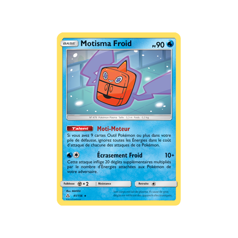 Motisma Froid 41/156 : Joyau Rare de l'extension Pokémon Ultra-Prisme