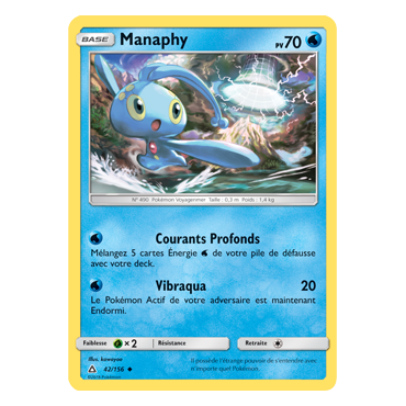 Manaphy 42/156 : Joyau Peu commune de l'extension Pokémon Ultra-Prisme