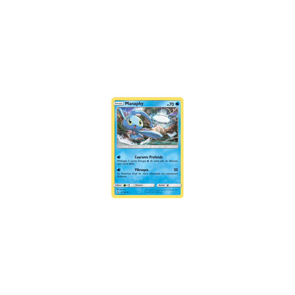 Manaphy 42/156 : Joyau Peu commune de l'extension Pokémon Ultra-Prisme