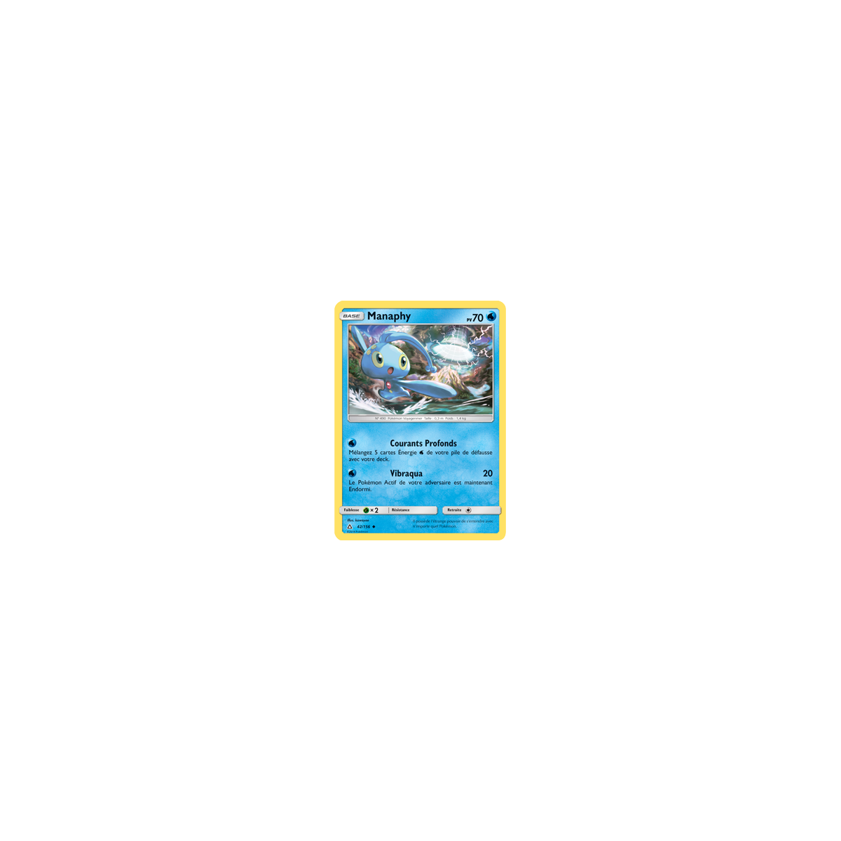 Manaphy 42/156 : Joyau Peu commune de l'extension Pokémon Ultra-Prisme