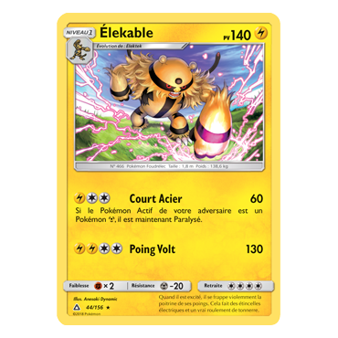 Découvrez Élekable, carte Rare de la série Ultra-Prisme