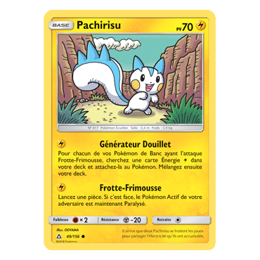 Carte Pachirisu - Commune de Pokémon Ultra-Prisme 49/156