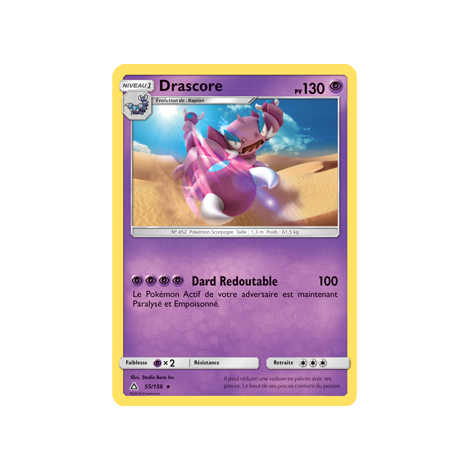 Drascore 55/156 : Joyau Rare de l'extension Pokémon Ultra-Prisme