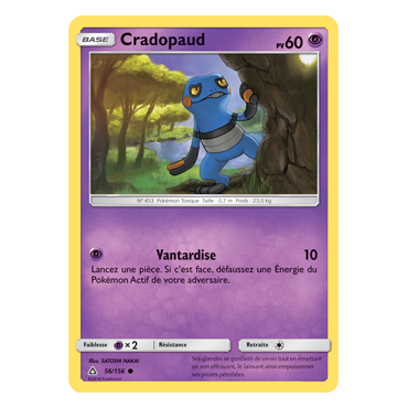 Carte Cradopaud - Commune de Pokémon Ultra-Prisme 56/156