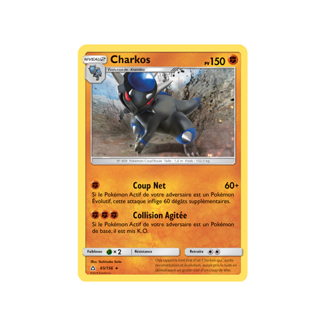 Charkos 65/156 : Joyau Holographique rare de l'extension Pokémon Ultra-Prisme