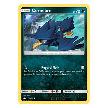 Carte Cornèbre - Commune de Pokémon Ultra-Prisme 71/156