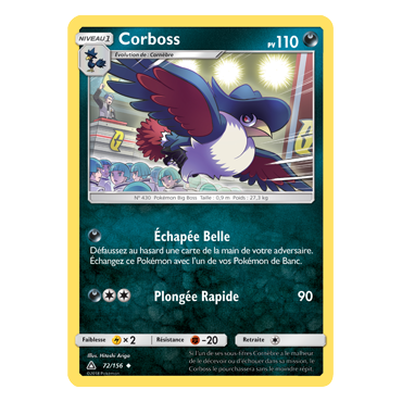 Découvrez Corboss, carte Peu commune de la série Ultra-Prisme