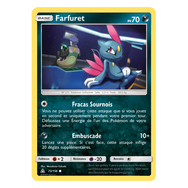 Farfuret 73/156 : Joyau Commune de l'extension Pokémon Ultra-Prisme