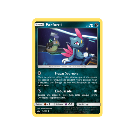 Farfuret 73/156 : Joyau Commune de l'extension Pokémon Ultra-Prisme