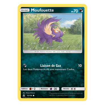 Carte Moufouette - Commune de Pokémon Ultra-Prisme 75/156