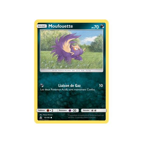 Carte Moufouette - Commune de Pokémon Ultra-Prisme 75/156