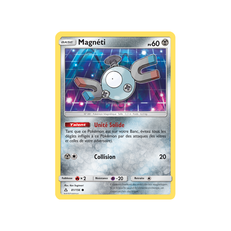 Magnéti 81/156 : Joyau Commune de l'extension Pokémon Ultra-Prisme