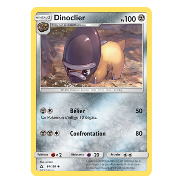 Dinoclier 84/156 : Joyau Peu commune de l'extension Pokémon Ultra-Prisme