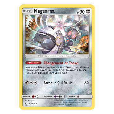 Découvrez Magearna, carte Rare de la série Ultra-Prisme