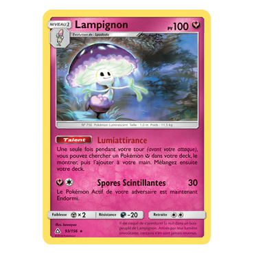 Découvrez Lampignon, carte Rare de la série Ultra-Prisme