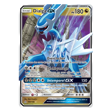 Dialga 100/156 : Joyau Holographique rare GX de l'extension Pokémon Ultra-Prisme