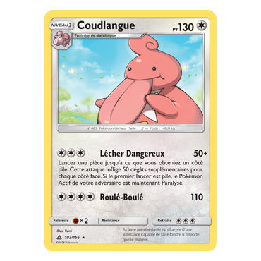 Découvrez Coudlangue, carte Rare de la série Ultra-Prisme