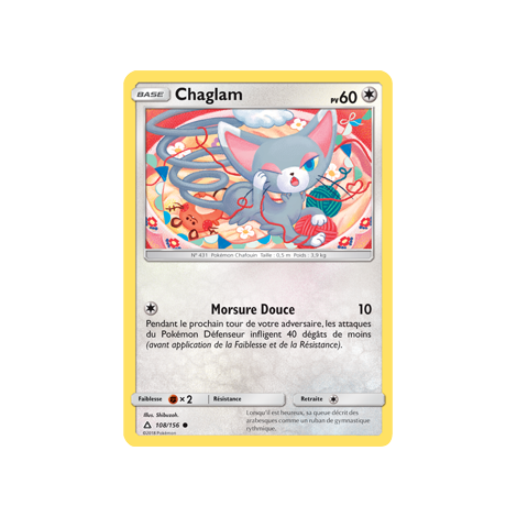 Carte Chaglam - Commune de Pokémon Ultra-Prisme 108/156