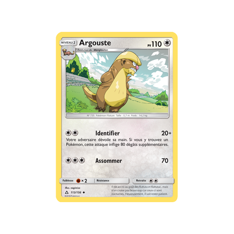 Carte Argouste - Peu commune de Pokémon Ultra-Prisme 113/156