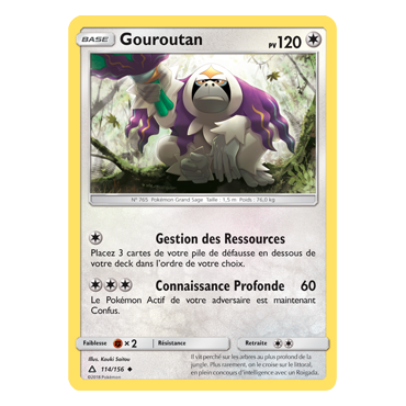 Gouroutan 114/156 : Joyau Peu commune de l'extension Pokémon Ultra-Prisme