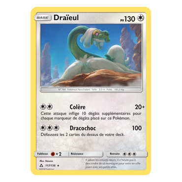 Découvrez Draïeul, carte Holographique rare de la série Ultra-Prisme