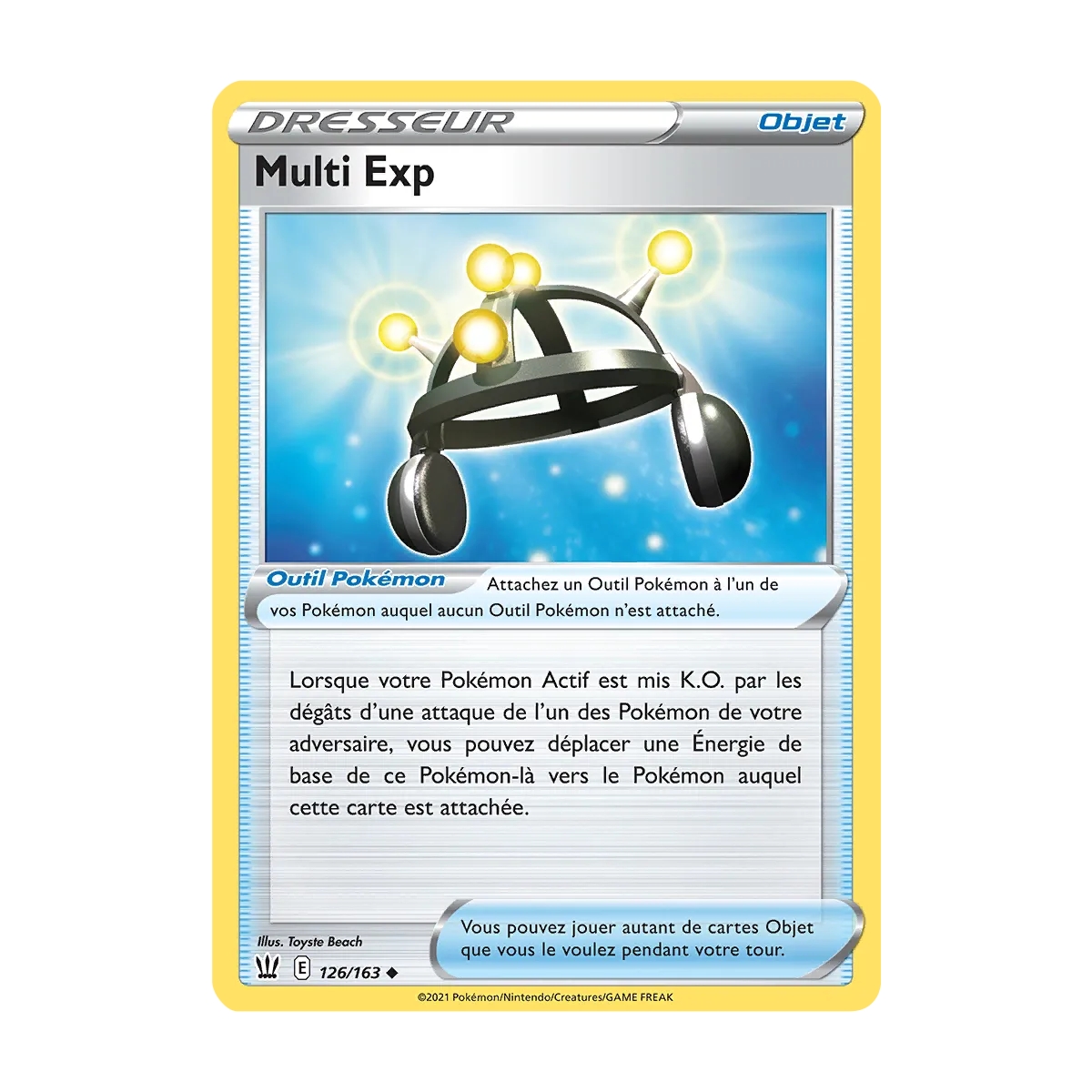 Multi Exp 126/163 : Joyau Peu commune (Brillante) de l'extension Pokémon Épée et Bouclier Styles de Combat