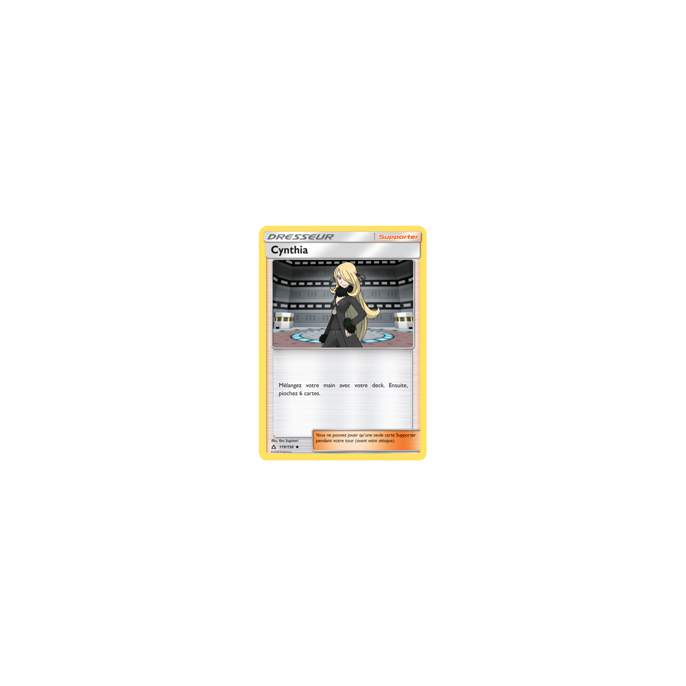 Cynthia 119/156 : Joyau Peu commune de l'extension Pokémon Ultra-Prisme