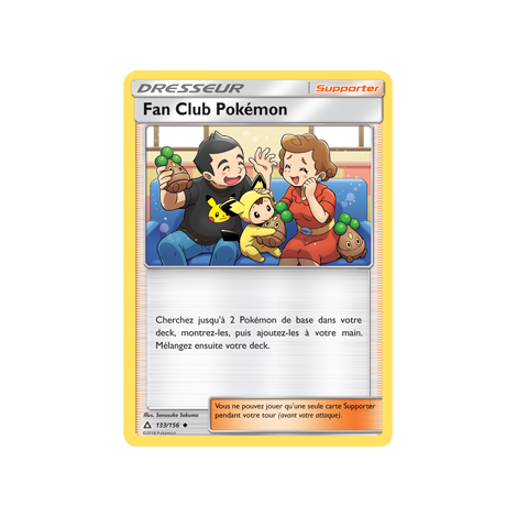 Carte Fan Club Pokémon - Peu commune de Pokémon Ultra-Prisme 133/156