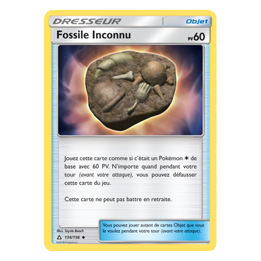 Découvrez Fossile Inconnu, carte Peu commune de la série Ultra-Prisme