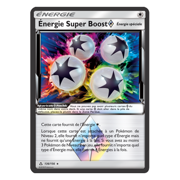 Carte Énergie Super Boost - Prisme Étoile rare de Pokémon Ultra-Prisme 136/156