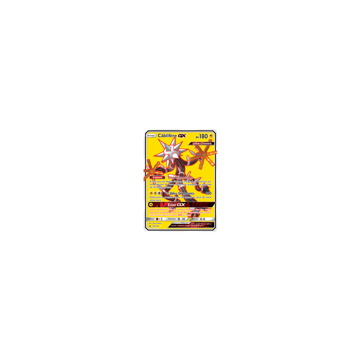 Câblifère 142/156 : Joyau Ultra rare de l'extension Pokémon Ultra-Prisme