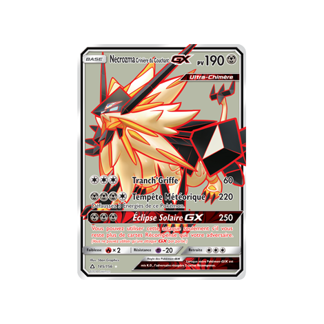 Découvrez Necrozma Crinière du Couchant, carte Ultra rare de la série Ultra-Prisme