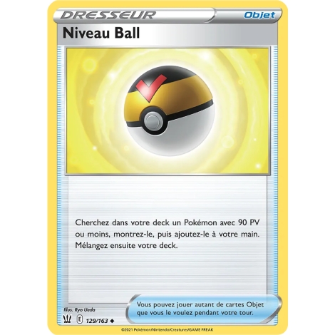 Niveau Ball 129/163 : Joyau Peu commune (Brillante) de l'extension Pokémon Épée et Bouclier Styles de Combat