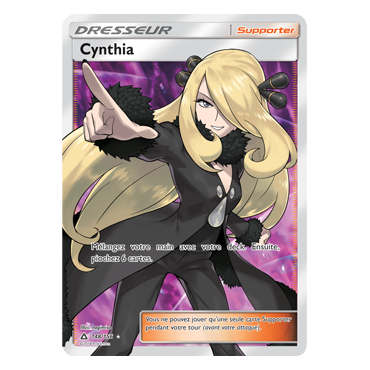 Carte Cynthia - Ultra rare de Pokémon Ultra-Prisme 148/156