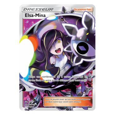 Elsa-Mina 153/156 : Joyau Ultra rare de l'extension Pokémon Ultra-Prisme