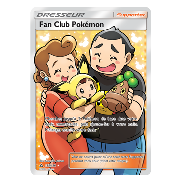 Découvrez Fan Club Pokémon, carte Ultra rare de la série Ultra-Prisme