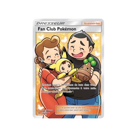 Découvrez Fan Club Pokémon, carte Ultra rare de la série Ultra-Prisme