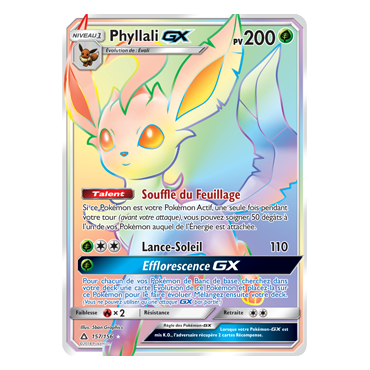 Découvrez Phyllali, carte Arc-en-ciel rare de la série Ultra-Prisme