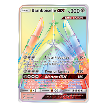 Carte Bamboiselle - Arc-en-ciel rare de Pokémon Ultra-Prisme 162/156