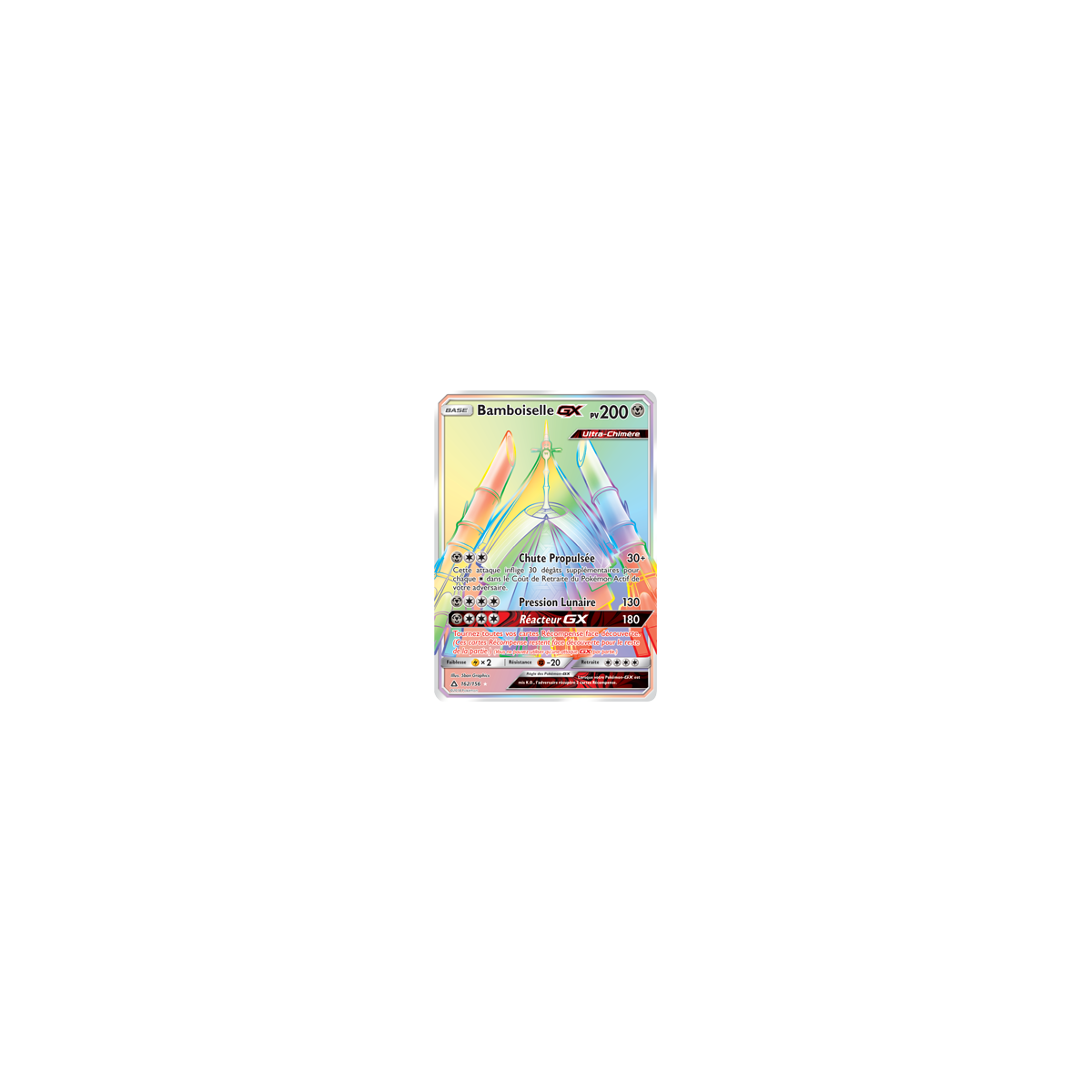 Carte Bamboiselle - Arc-en-ciel rare de Pokémon Ultra-Prisme 162/156