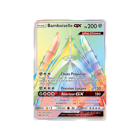 Carte Bamboiselle - Arc-en-ciel rare de Pokémon Ultra-Prisme 162/156