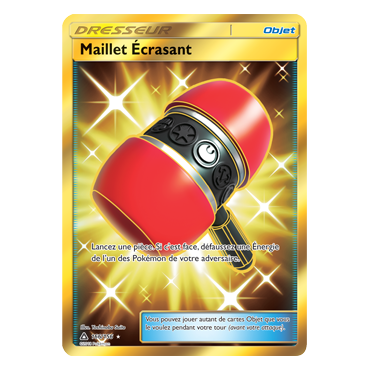 Carte Maillet Écrasant - Holographique rare de Pokémon Ultra-Prisme 166/156