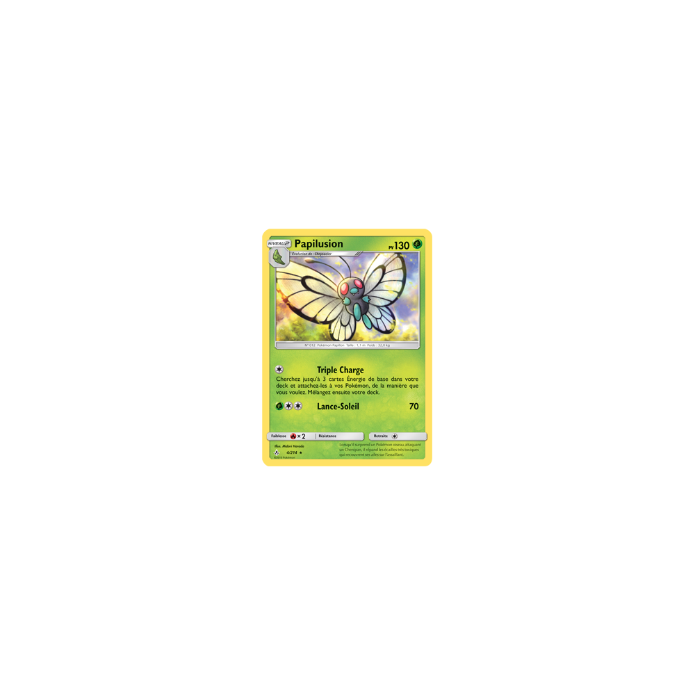 Papilusion 4/214 : Joyau Rare de l'extension Pokémon Alliance Infaillible